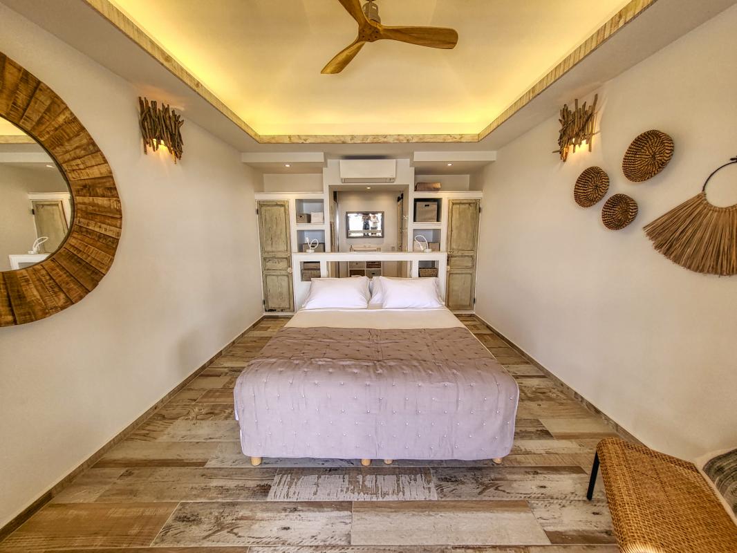 Location villa piscine vue mer Saint François Guadeloupe_chambre 1