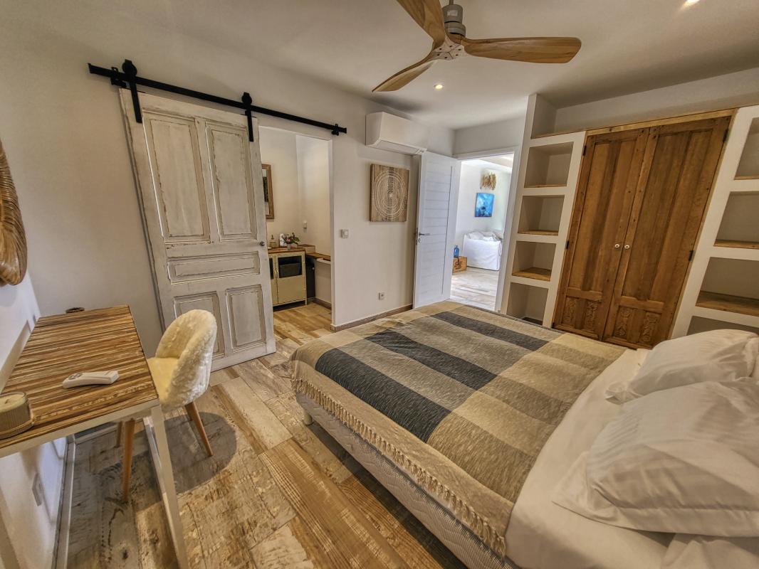 Location villa piscine vue mer Saint François Guadeloupe_chambre Annexe