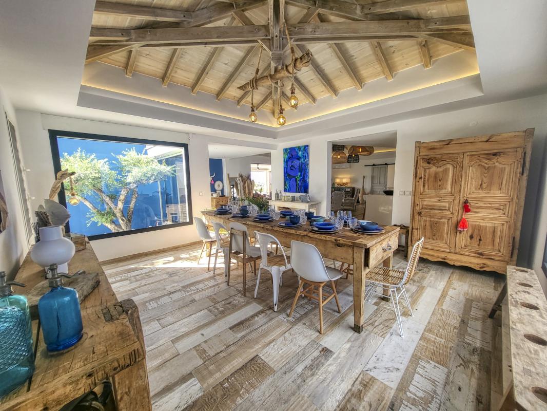 Location villa piscine vue mer Saint François Guadeloupe_sejour
