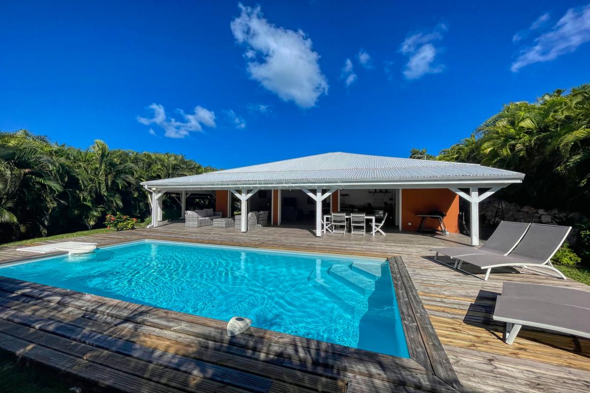 Location villa piscine Saint François Guadeloupe_vue ensemble