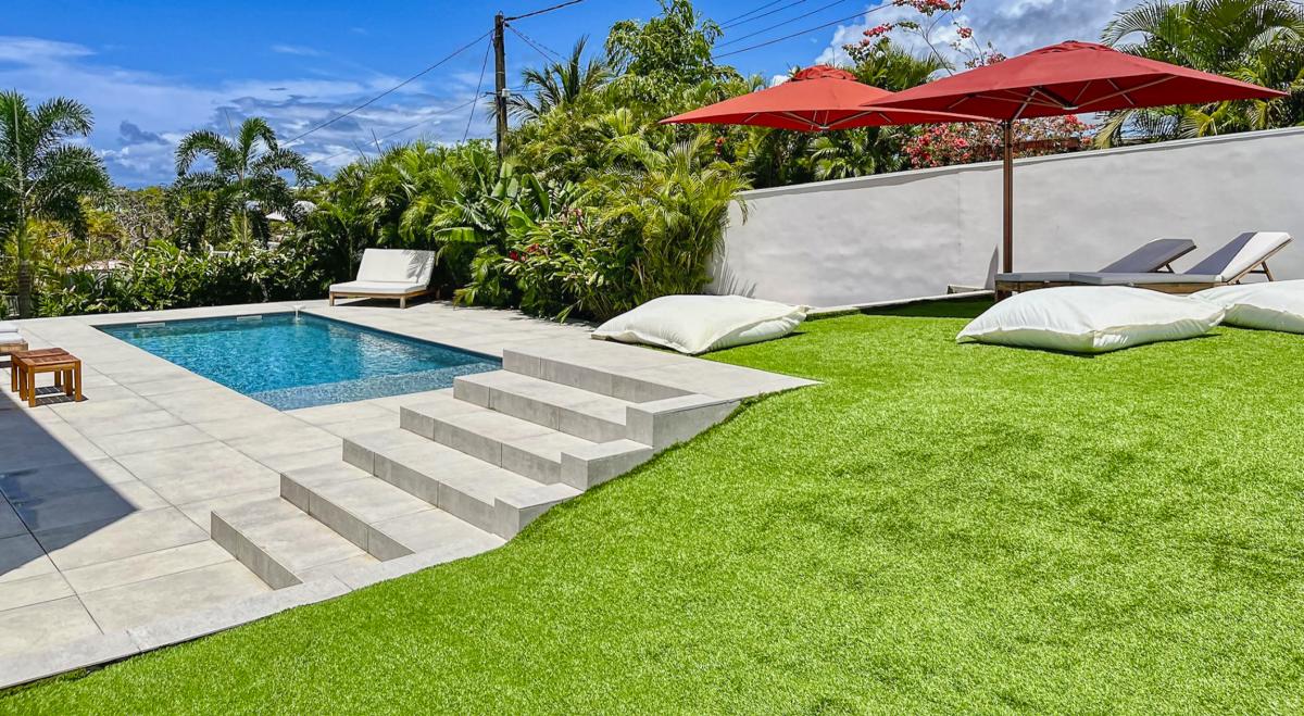 4. Location villa piscine roof top vue mer Saint François Guadeloupe-Piscine