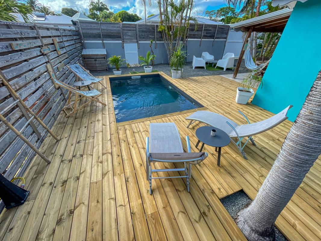 Rental villa Guadeloupe - living room