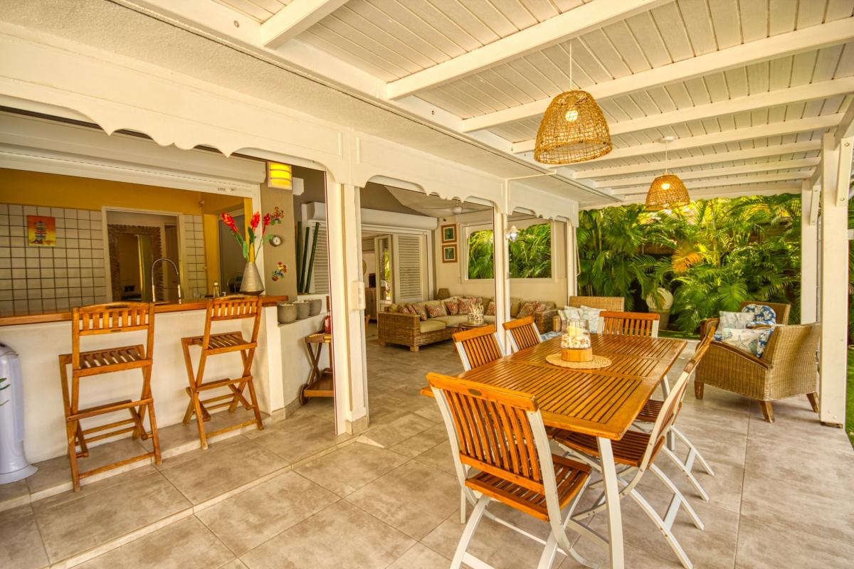 Rental villa Guadeloupe - living room