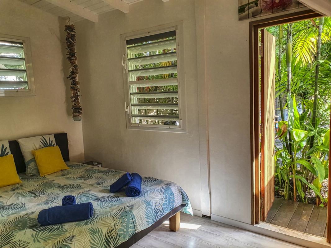 A louer bungalow piscine Saint François Guadeloupe - Chambre