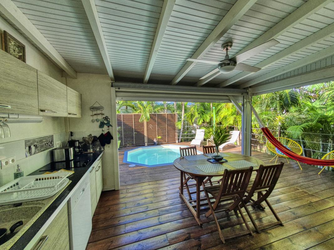 A louer bungalow piscine Saint François Guadeloupe - Cuisine