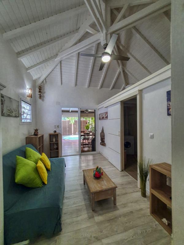A louer bungalow piscine Saint François Guadeloupe - Salon