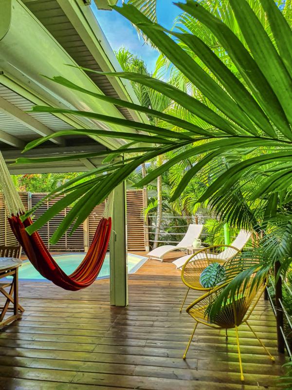 A louer bungalow piscine Saint François Guadeloupe - Terrasse