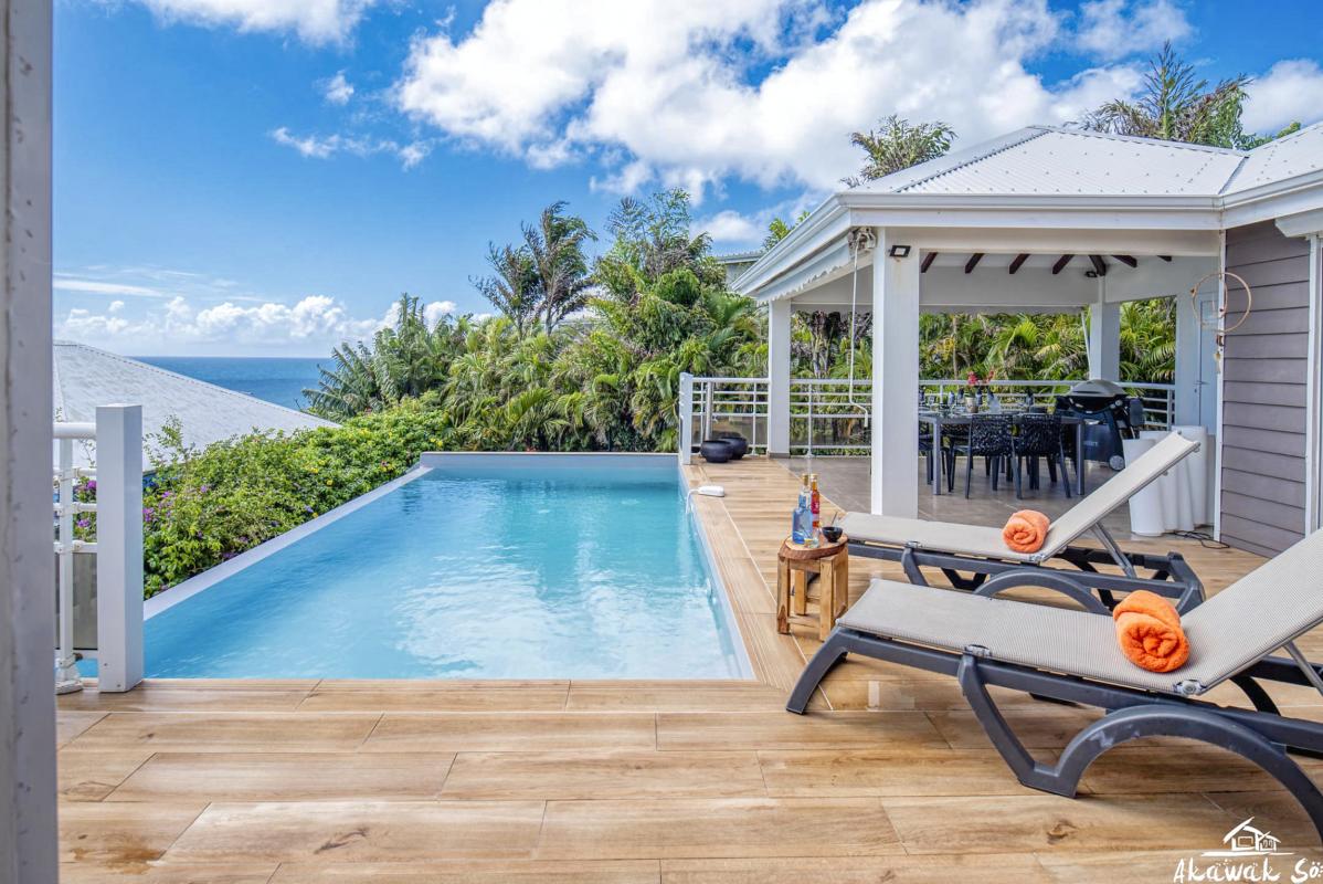 A louer villa 3 chambres Saint François Guadeloupe_ Piscine 