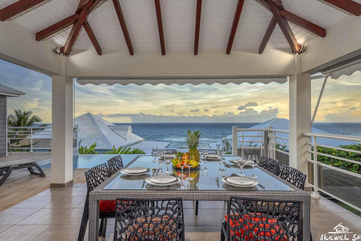 A louer villa 3 chambres Saint François Guadeloupe_ Terrasse Nuit