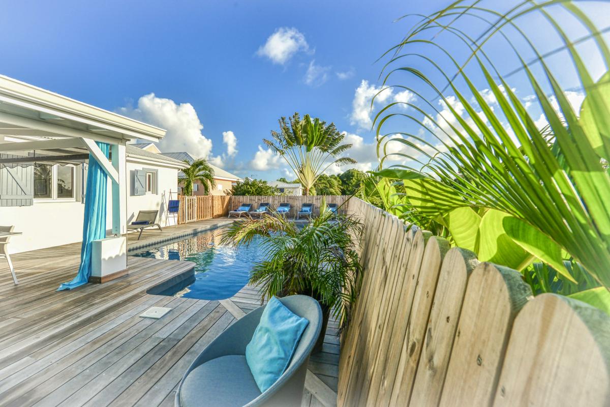 Location villa piscine Saint François Guadeloupe_piscine