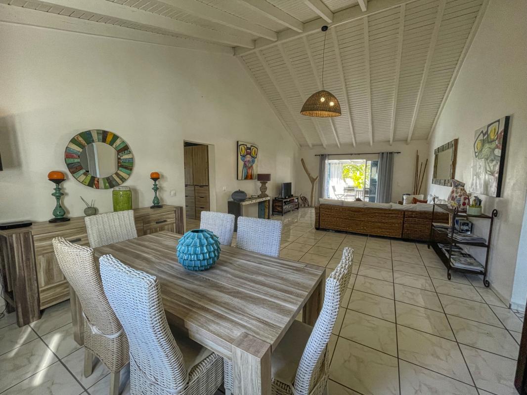 Location villa piscine Saint François Guadeloupe_Séjour