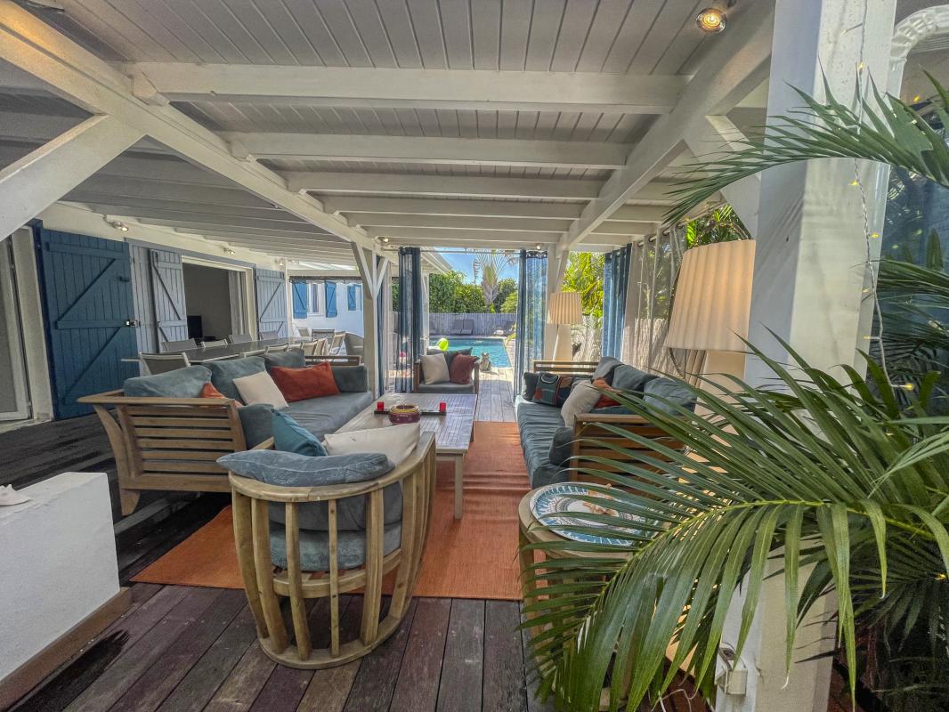 Location villa piscine Saint François Guadeloupe_Terrasse
