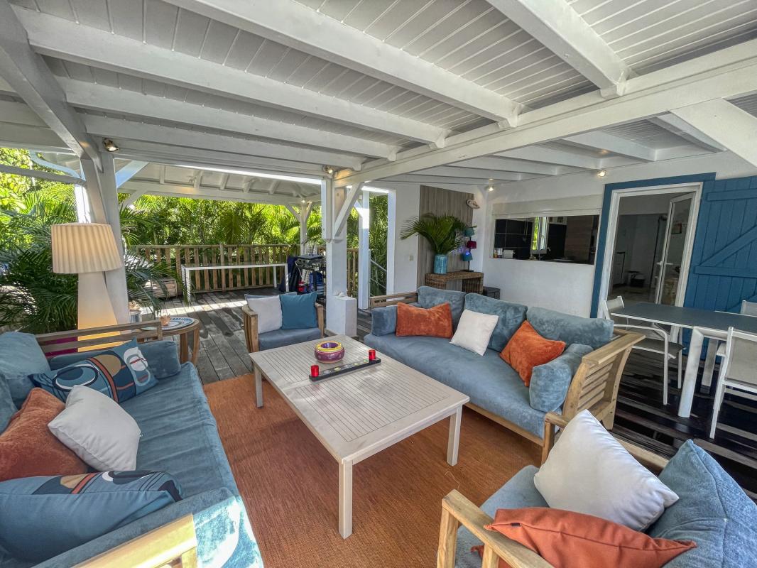 Location villa piscine Saint François Guadeloupe_Terrasse