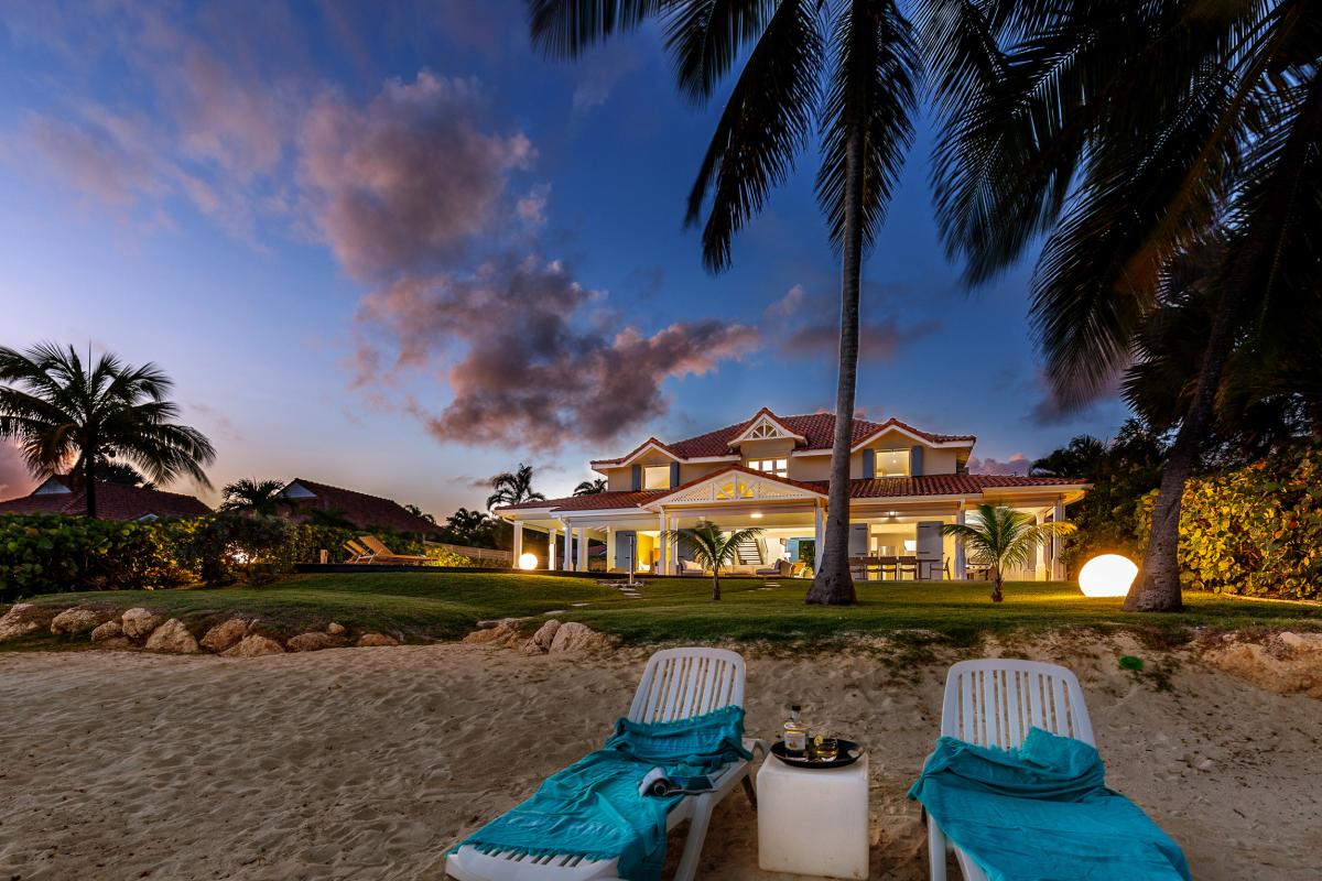 Location villa pieds dans l'eau Guadeloupe au Hamack Saint François