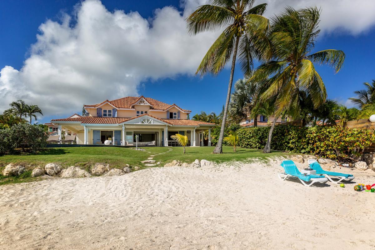 Location villa pieds dans l'eau Guadeloupe au Hamack Saint François