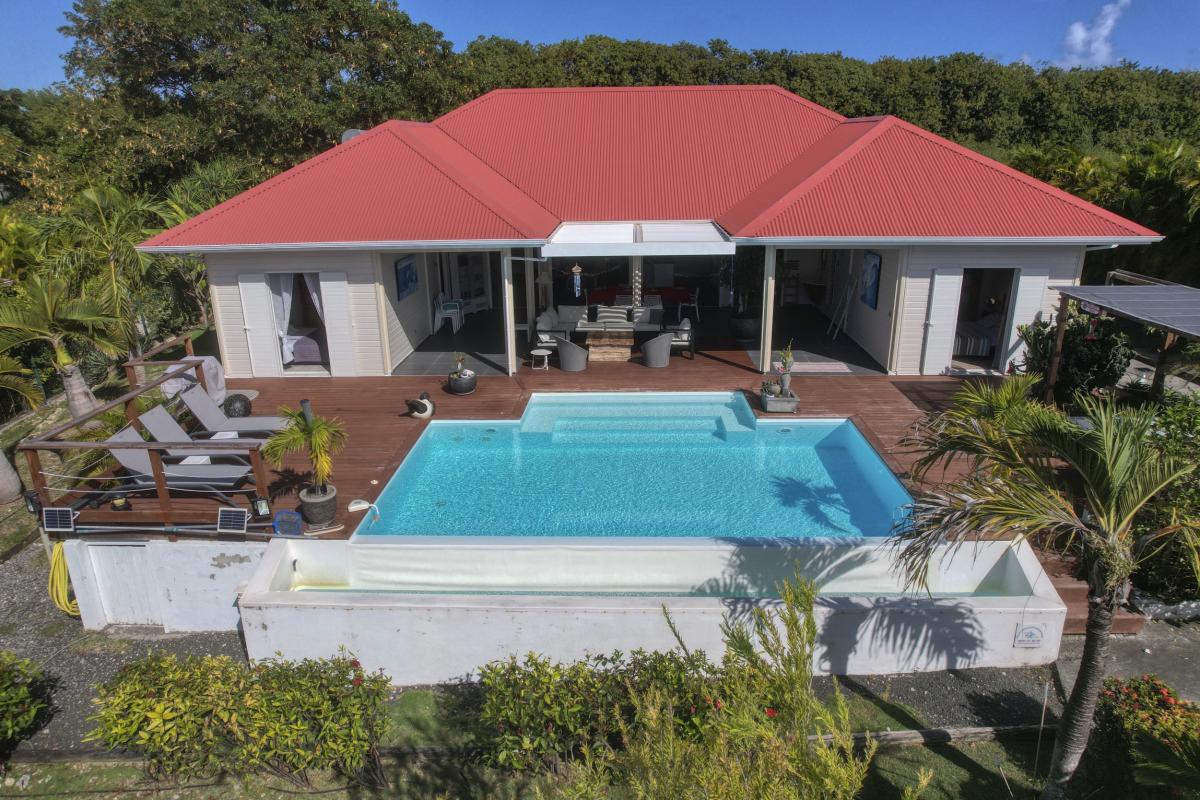 42.Location Villa piscine vue mer Saint François Guadeloupe_vue ensemble