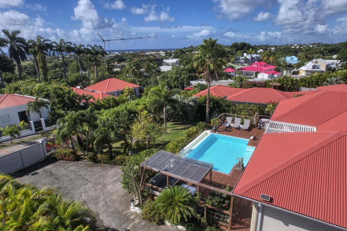 43.Location Villa piscine vue mer Saint François Guadeloupe_vue ensemble