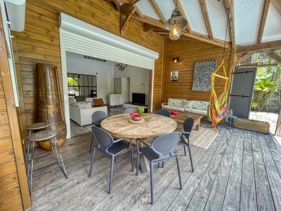 Villa à louer 3 chambres à Saint François Guadeloupe-terrasse