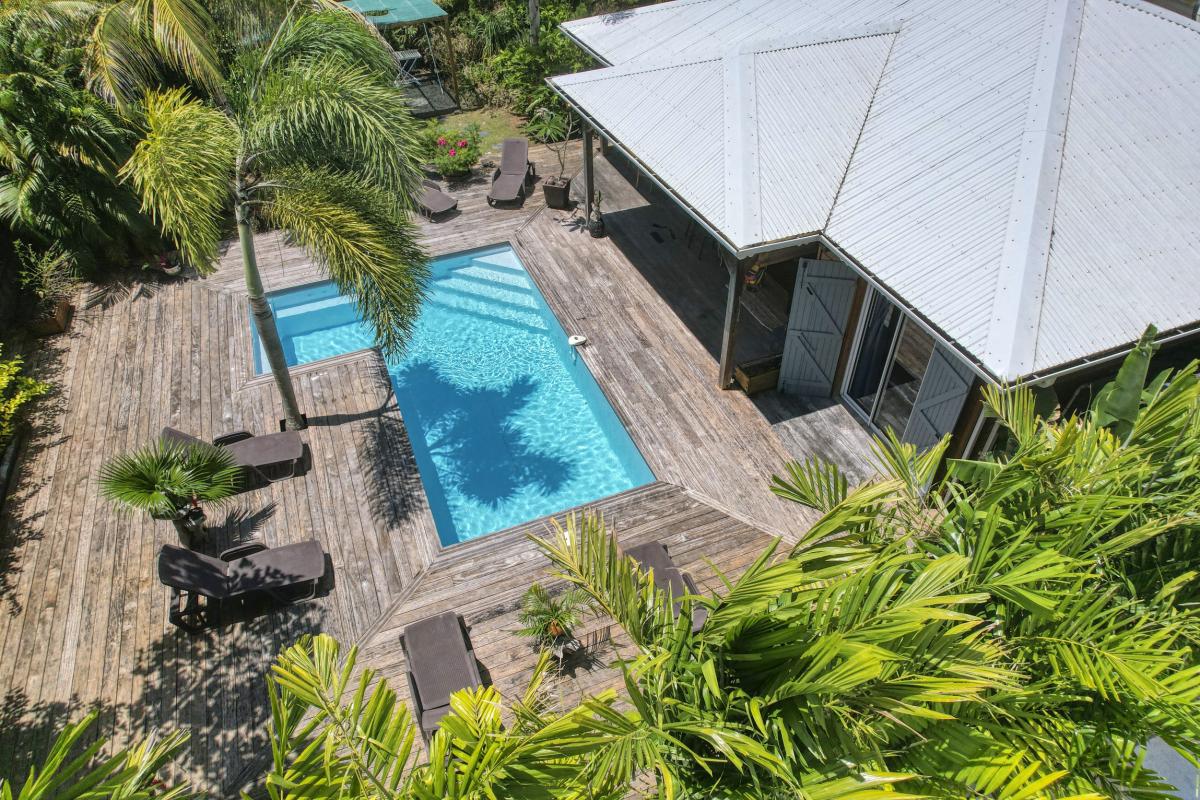 Villa à louer 3 chambres à Saint François Guadeloupe-vue du ciel