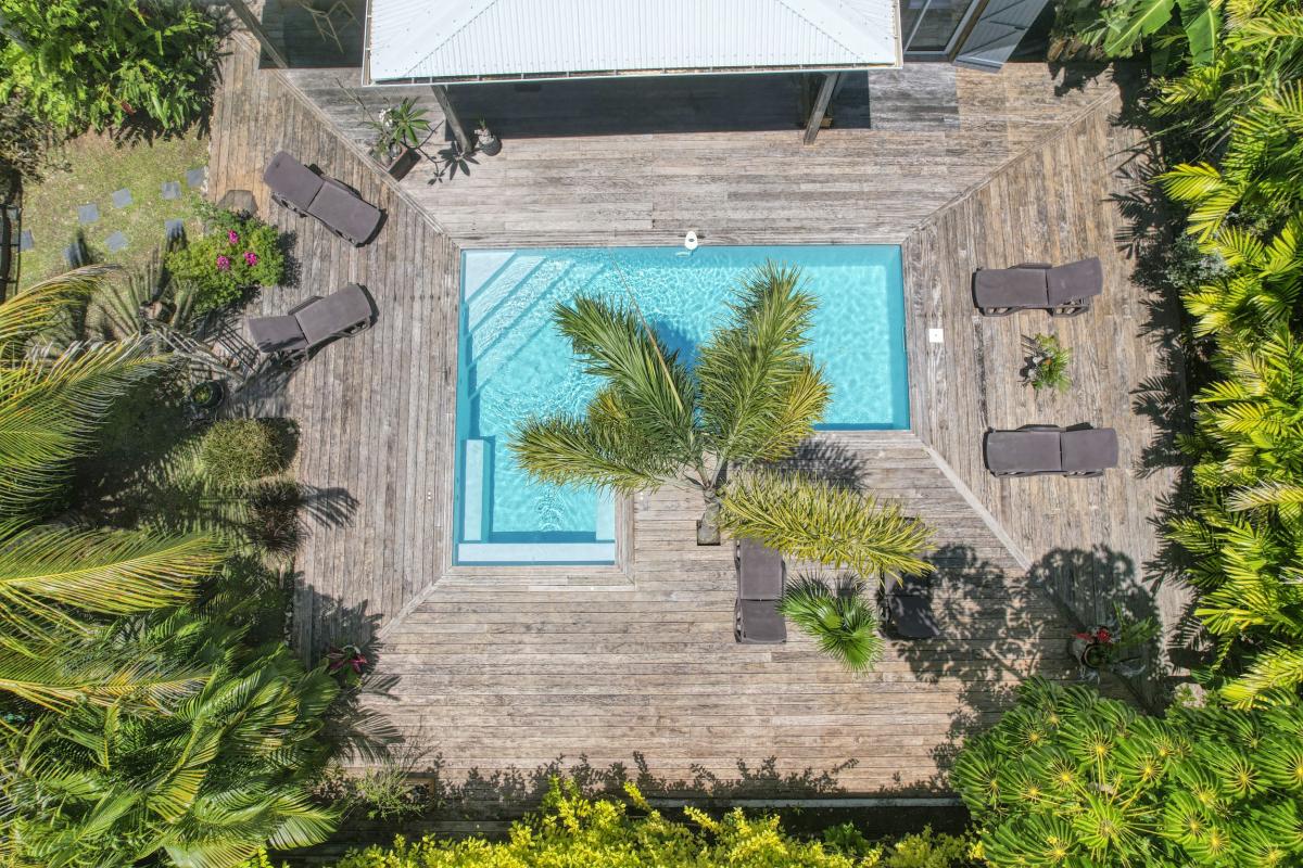 Villa à louer 3 chambres à Saint François Guadeloupe-vue du ciel