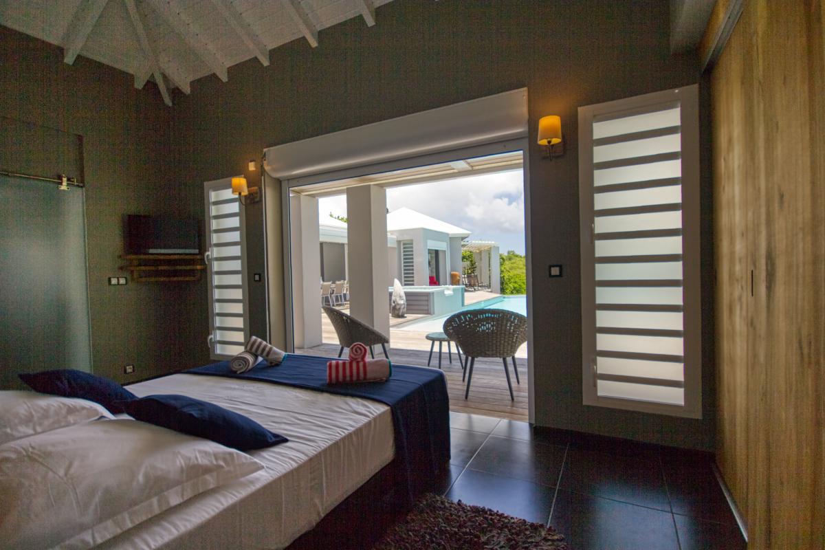 A la location villa 3 chambres pour 10 personnes avec piscine à St François en Guadeloupe