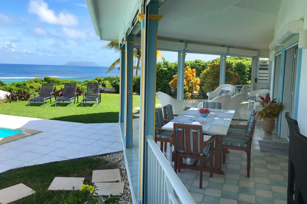 A louer villa piscine vue mer Guadeloupe - Terrasse