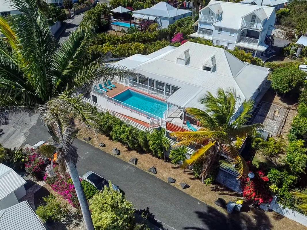 Villa à louer piscine vue mer en Guadeloupe - Terrasse Vue Mer