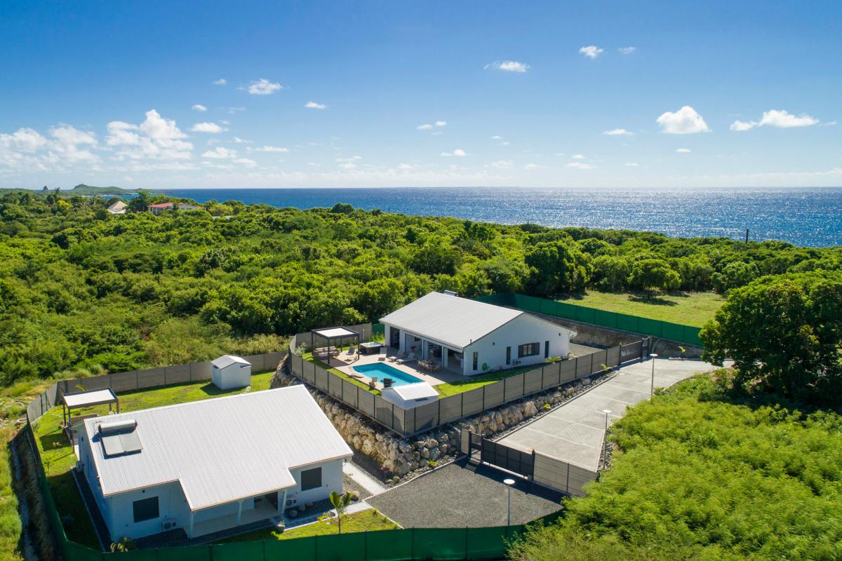  Rent in Guadeloupe high-end villa - View together 2 villas