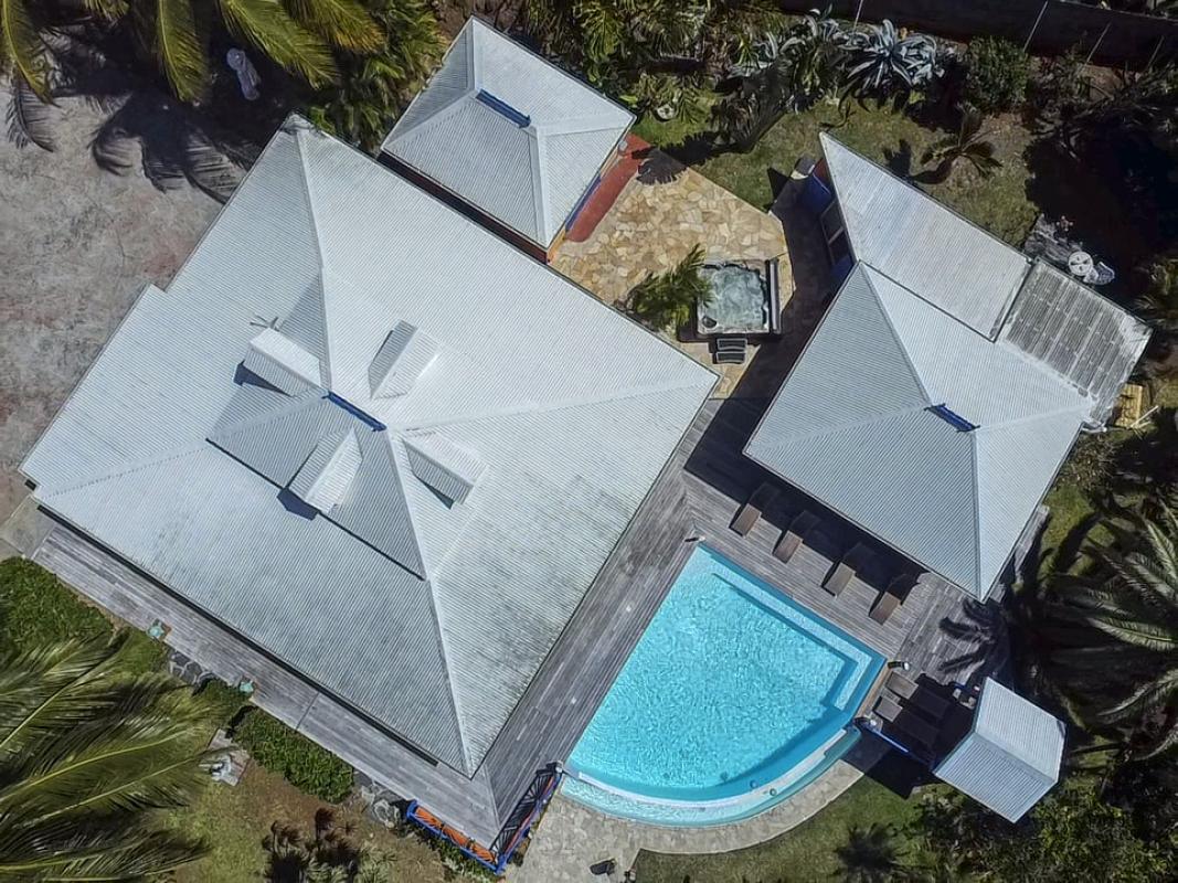 A louer villa Guadeloupe sainte rose - villa 4 chambres 8 personnes vue mer et piscine