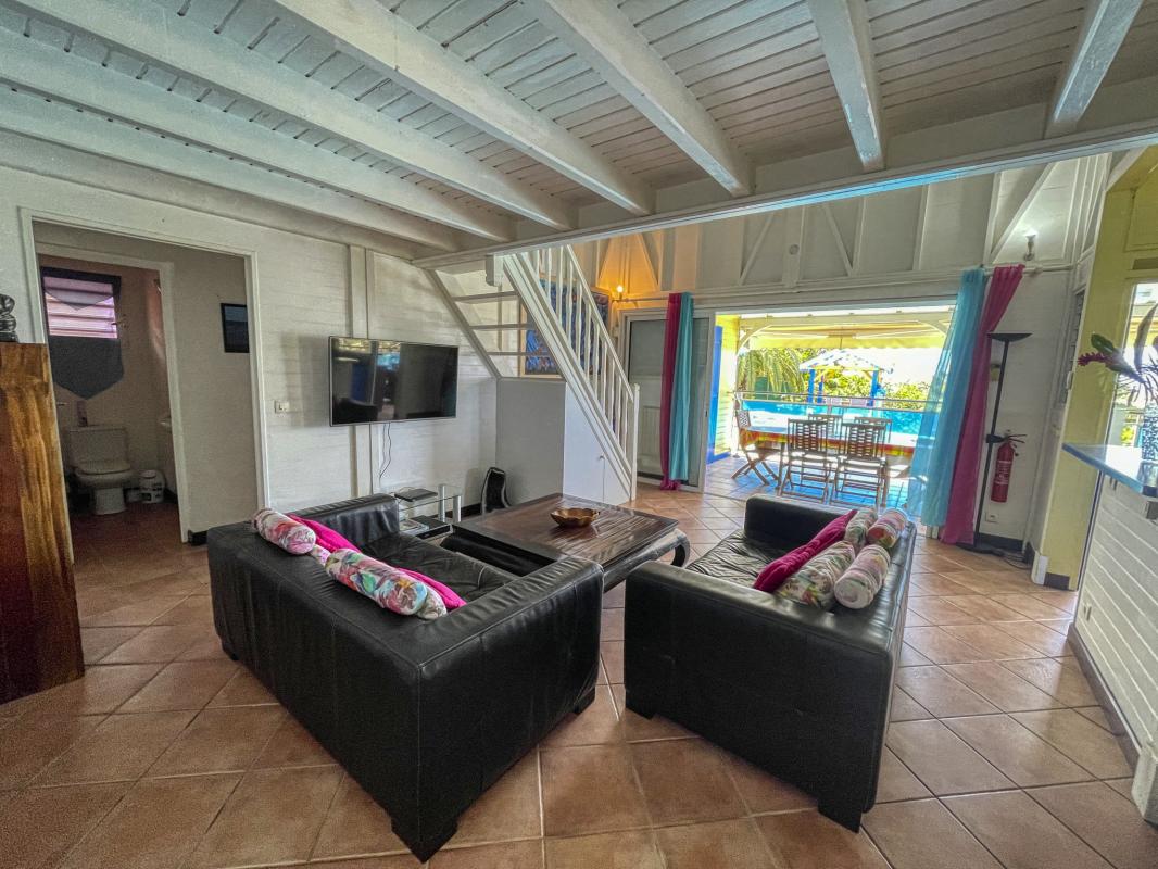 A louer villa Guadeloupe sainte rose - villa 4 chambres 8 personnes vue mer et piscine