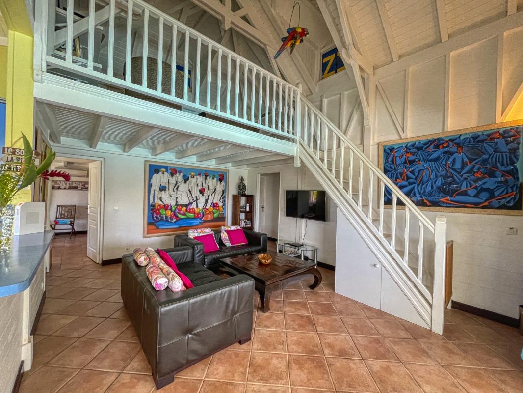 A louer villa Guadeloupe sainte rose - villa 4 chambres 8 personnes vue mer et piscine