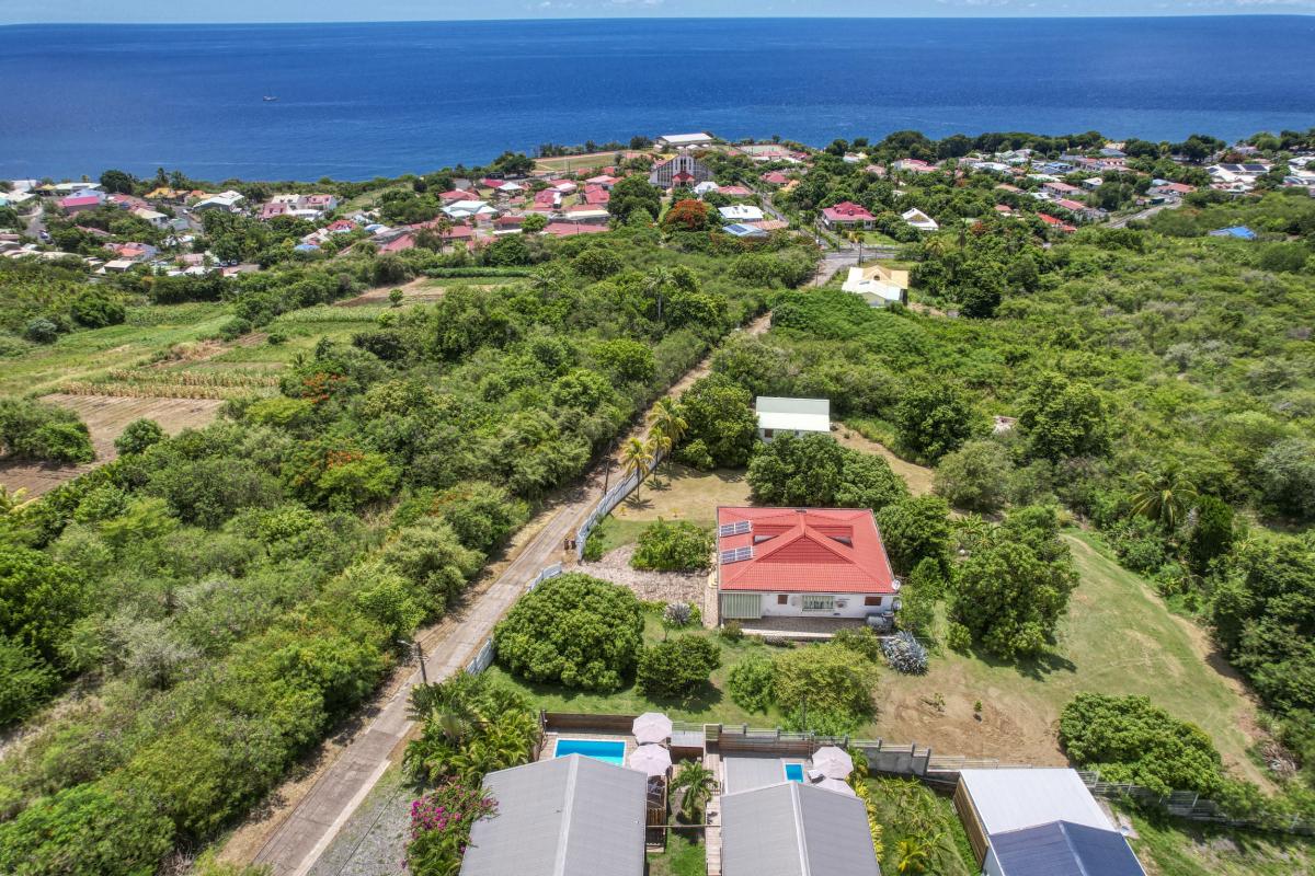 Location villa piscine vue mer Vieux Habitants Guadeloupe_Vue du ciel