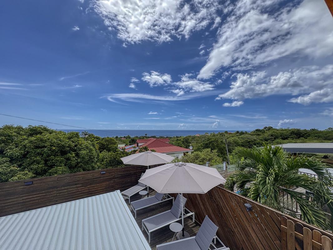 Location villa piscine vue mer Vieux Habitants Guadeloupe_Vue mer
