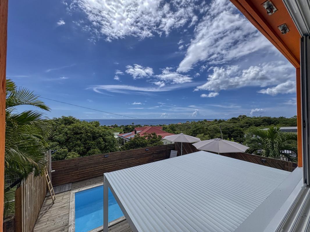 Location villa piscine vue mer Vieux Habitants Guadeloupe_Vue mer