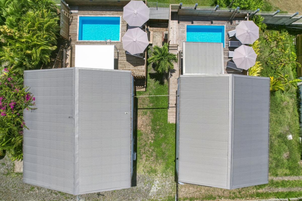 Location villa piscine vue mer Vieux Habitants Guadeloupe_Vue du ciel