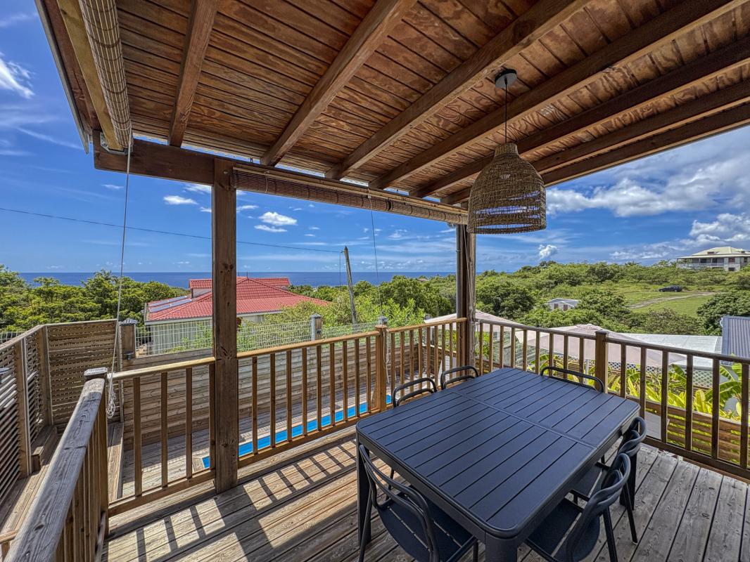 Location villa piscine vue mer Vieux Habitants Guadeloupe_Vue mer