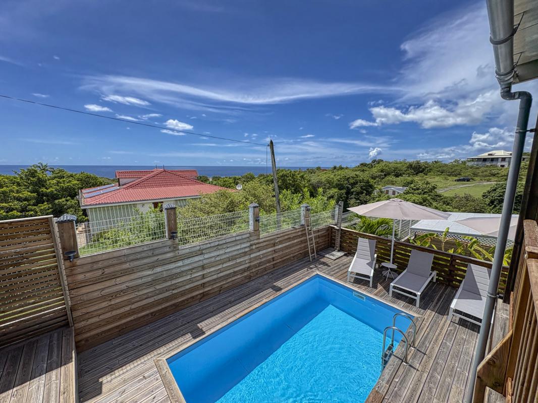 Location villa piscine vue mer Vieux Habitants Guadeloupe_Vue mer