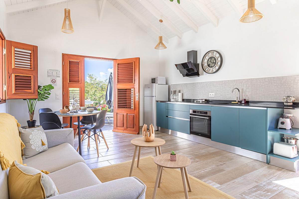 A louer Marie Galante Capesterre Guadeloupe bungalow 1 chambre 2 personnes avec jacuzzi