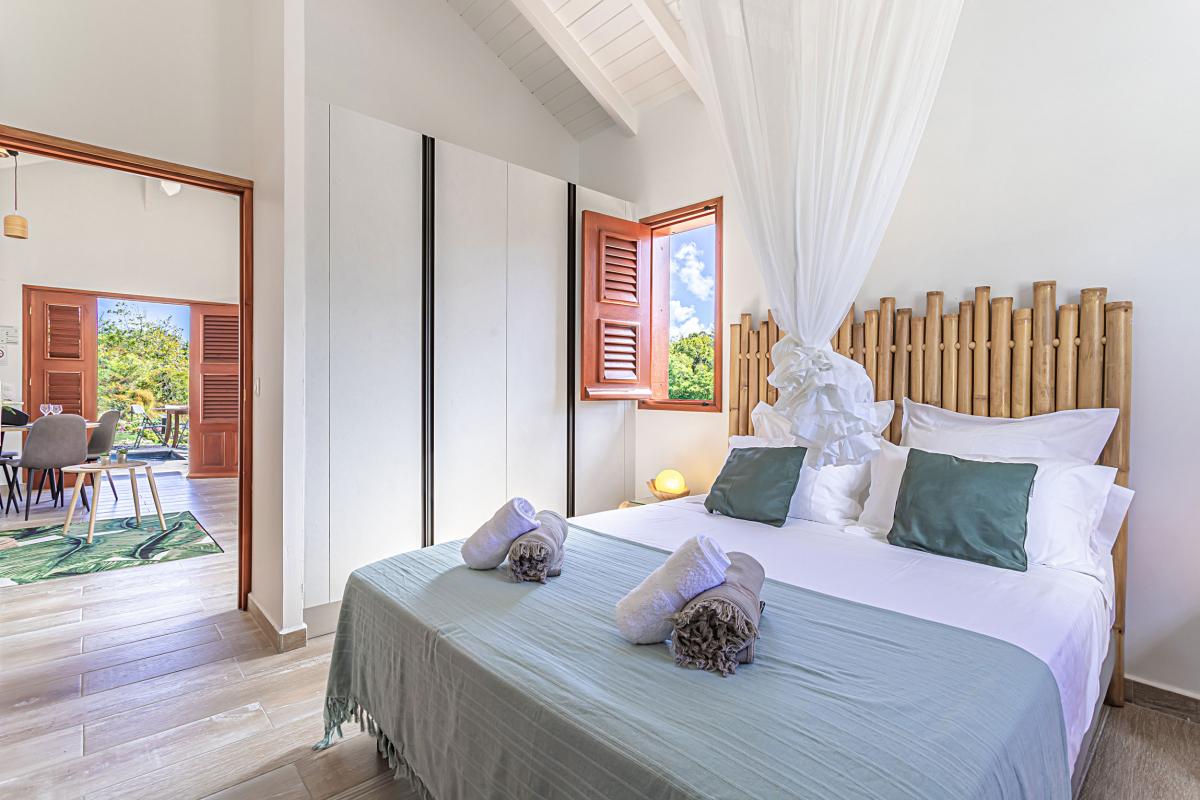 Location bungalow marie galante capesterre guadeloupe - 1 chambre 2 personnes et jacuzzi