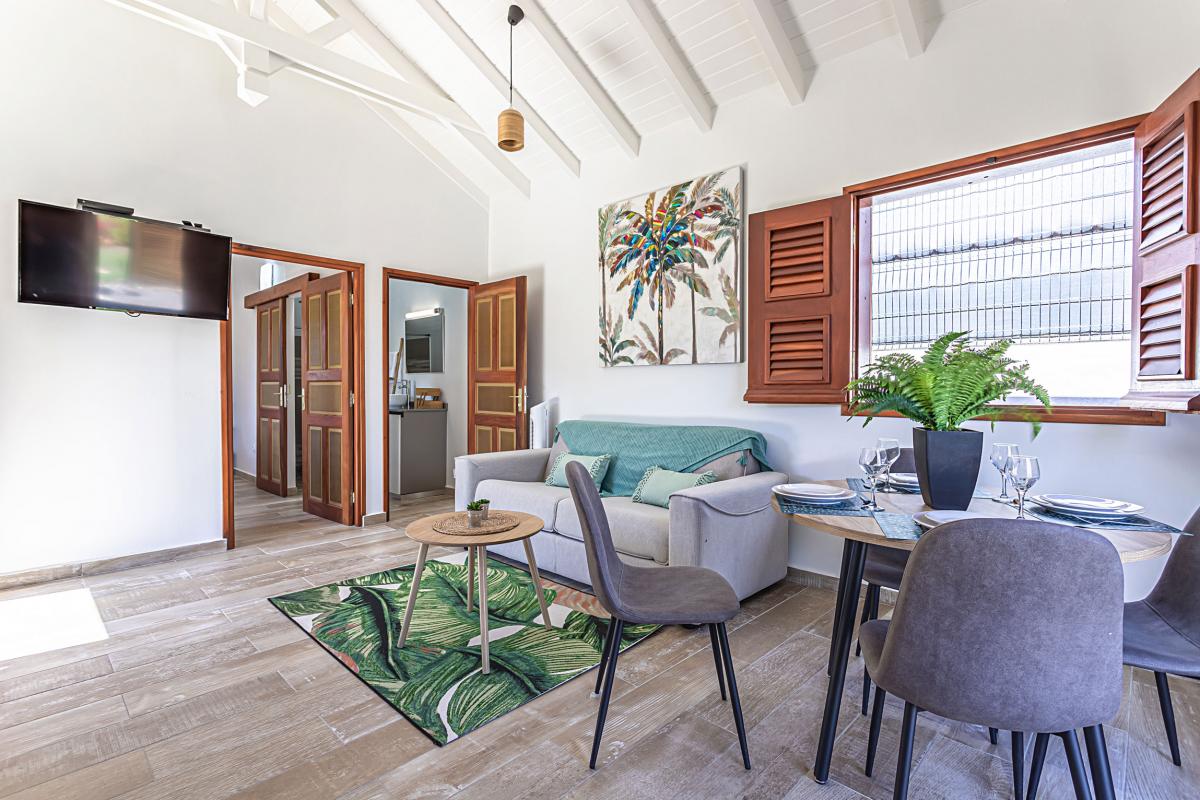 Location bungalow marie galante capesterre guadeloupe - 1 chambre 2 personnes et jacuzzi