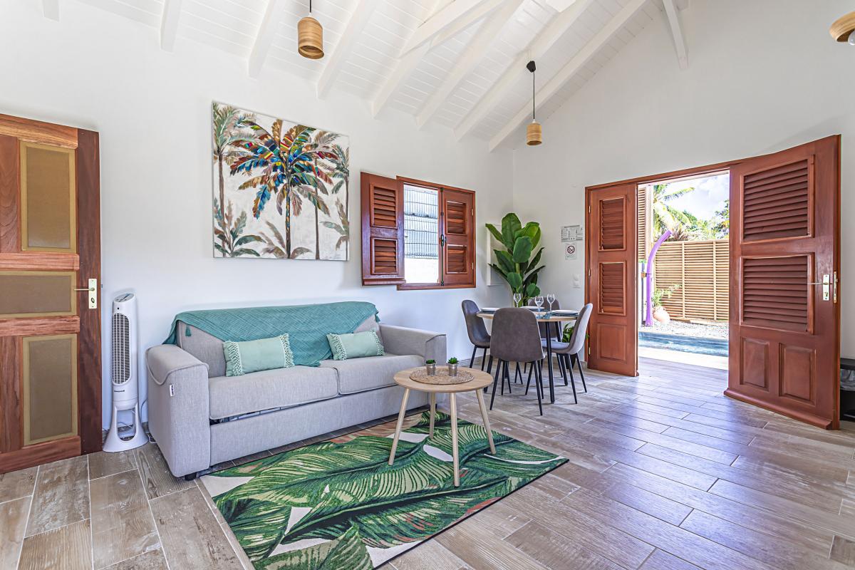 Location bungalow marie galante capesterre guadeloupe - 1 chambre 2 personnes et jacuzzi