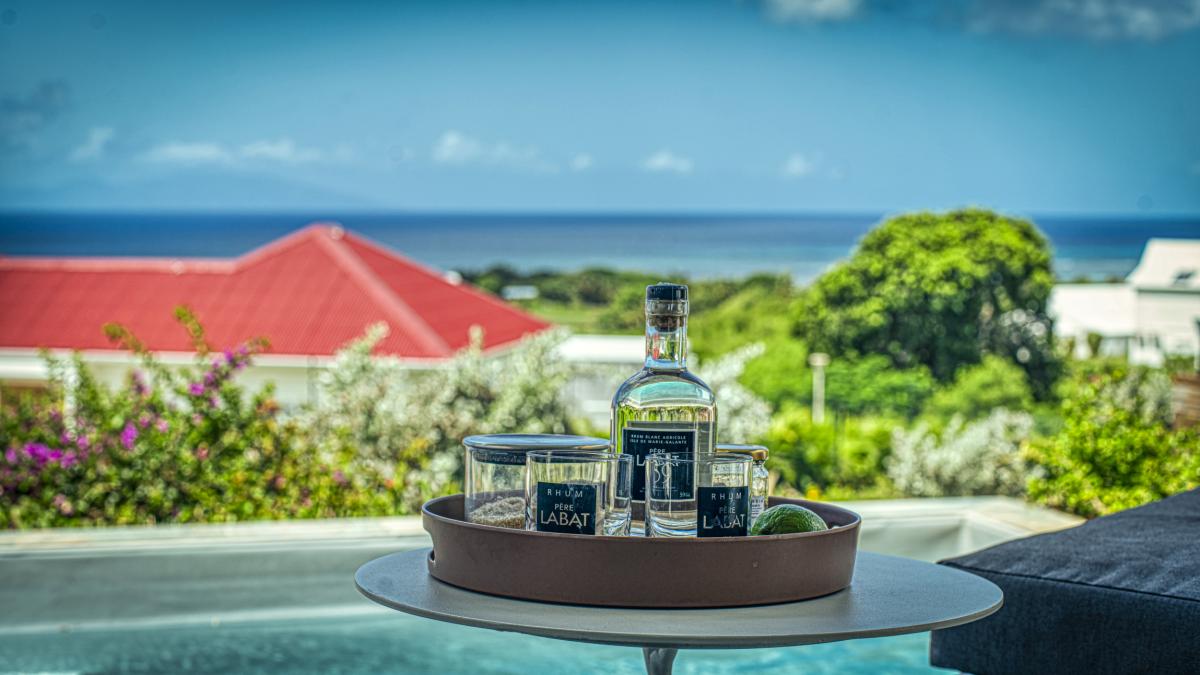 Location bungalow piscine Grand Bourg Marie Galante - Piscine