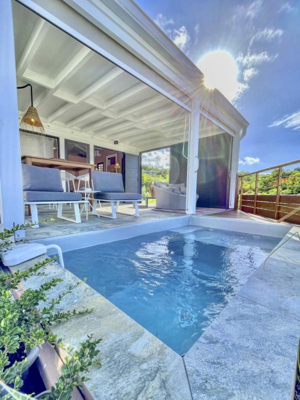 Location bungalow piscine Grand Bourg Marie Galante - Piscine