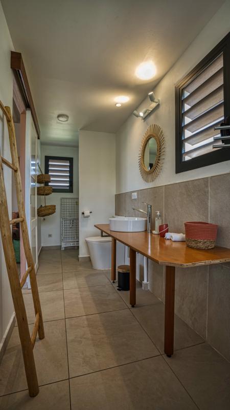 Location bungalow piscine Grand Bourg Marie Galante - Salle d'eau 