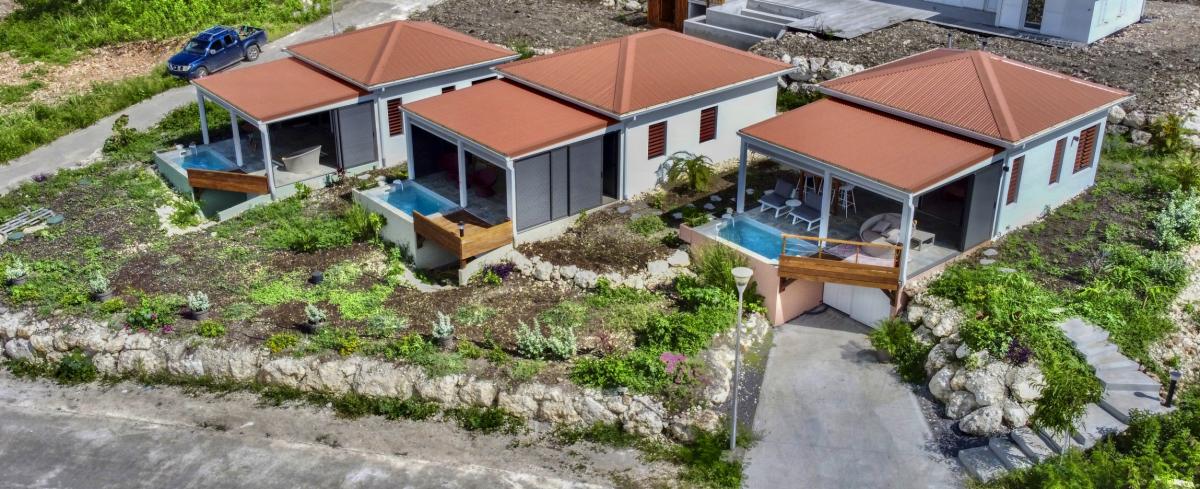 Location bungalow piscine Grand Bourg Marie Galante - Vue d'ensemble 