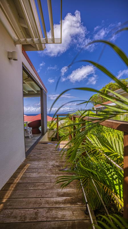 Location bungalow piscine Grand Bourg Marie Galante_ Terrasse 