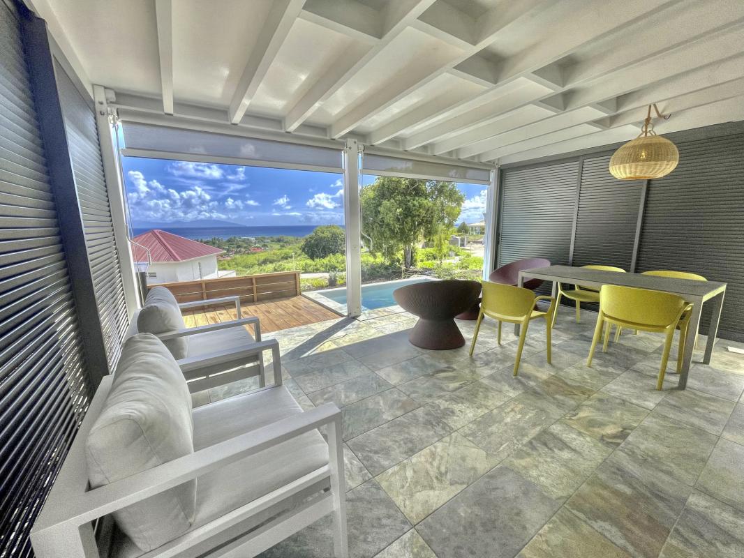 Location-bungalow-piscine-Grand-Bourg-Marie-Galante_ Vue d'ensemble