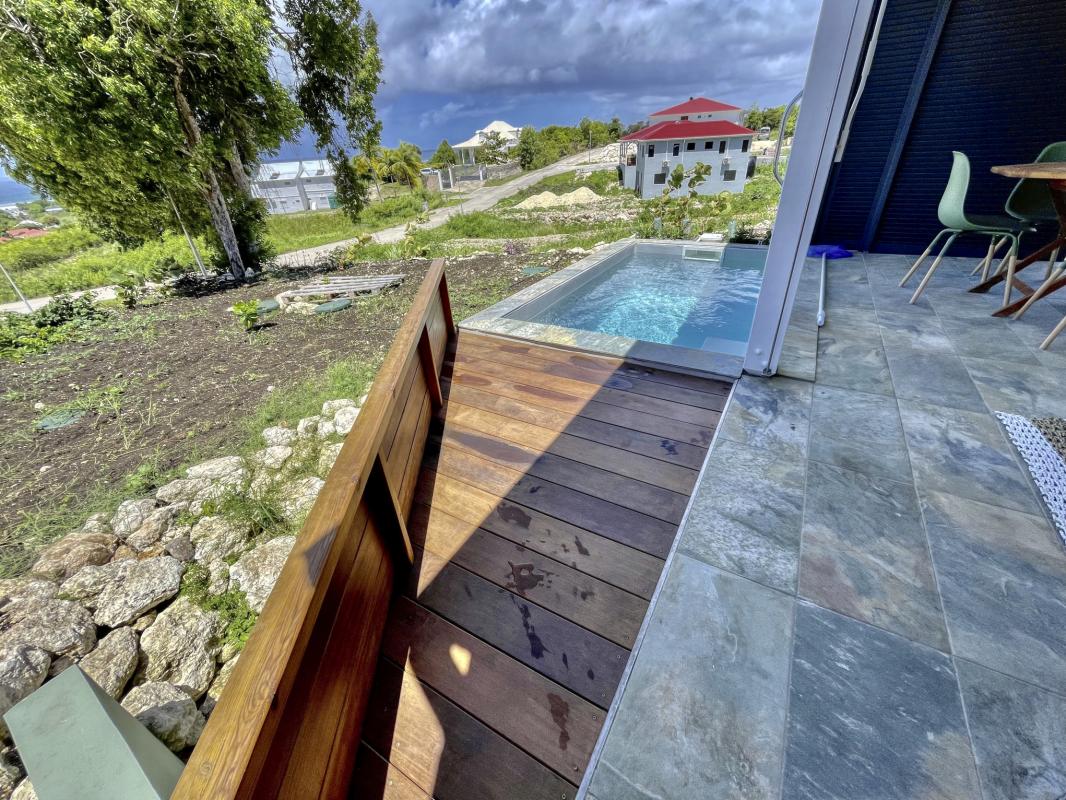 Location bungalow piscine Grand Bourg Marie Galante_ Piscine