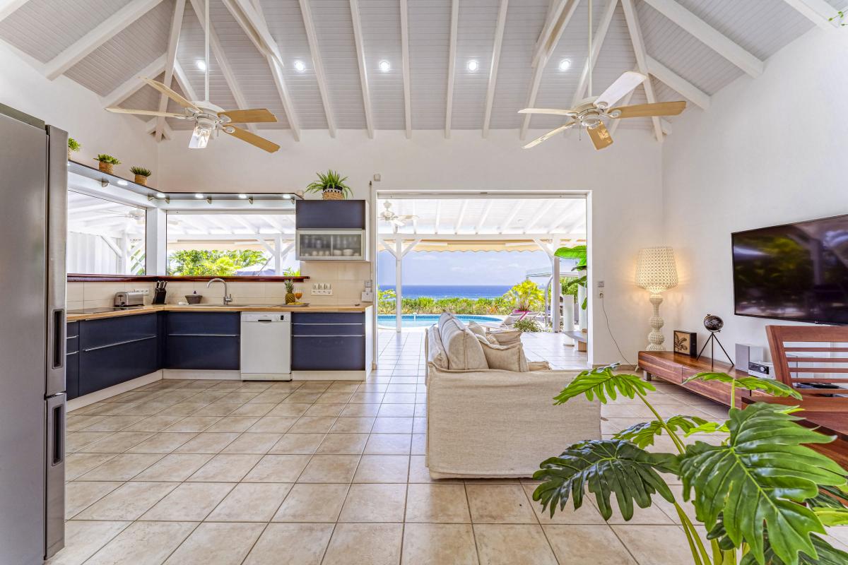Location villa Grand Bourg Marie Galante_ Salon 