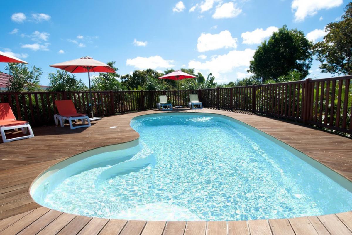 Charming villa in Marie Galante - the shared swimming pool